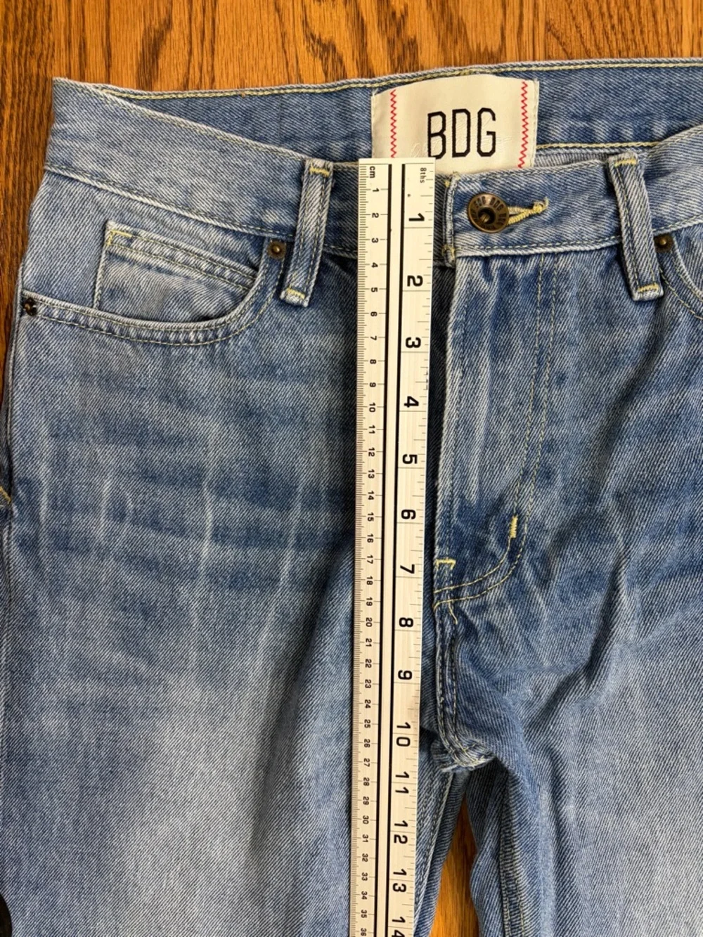 BDG Urban Outfitters Vintage Slim Fit Medium Blue Straight Jeans